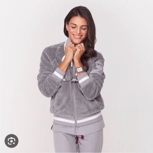 RARE! Figs Bafia Sherpa Bomber Jacket (M)